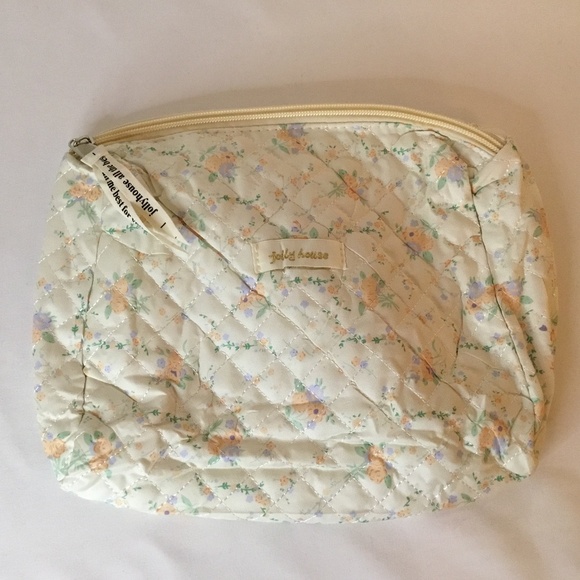 Floral Quilted Cotton Cosmetic Bag Toiletry Bag 3 pack - Picture 5 of 6